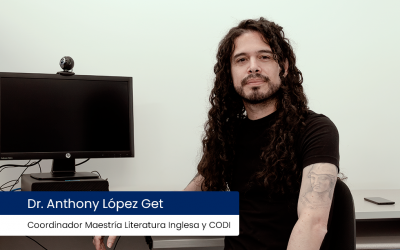 Dr. Anthony López Get, Coordinador de la Maestría en Literatura Inglesa y de la Comisión de Divulgación de la Escuela de Lenguas Modernas