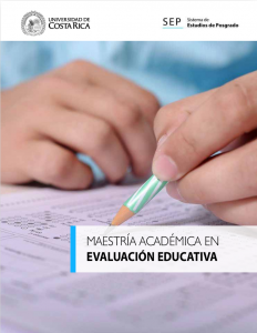 Maestría Académica en Evaluación Educativa